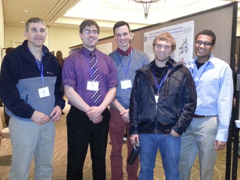 Dave Leonard and students at a conference